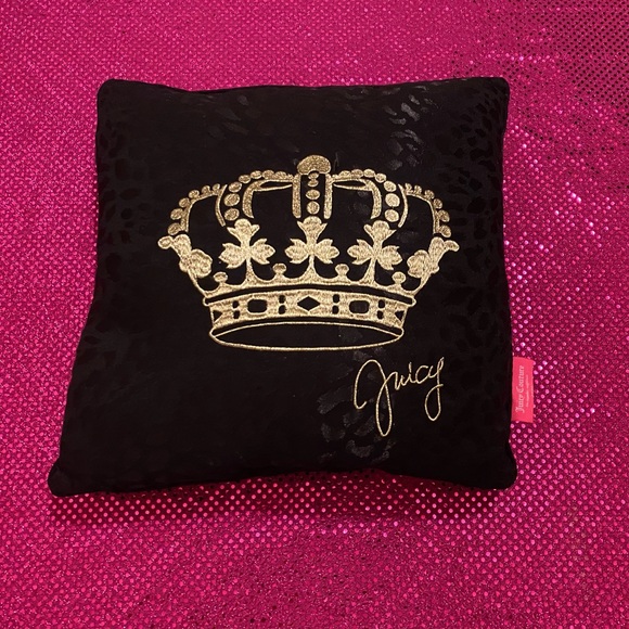 set of two black & gold juicy couture pillows - Picture 2 of 4